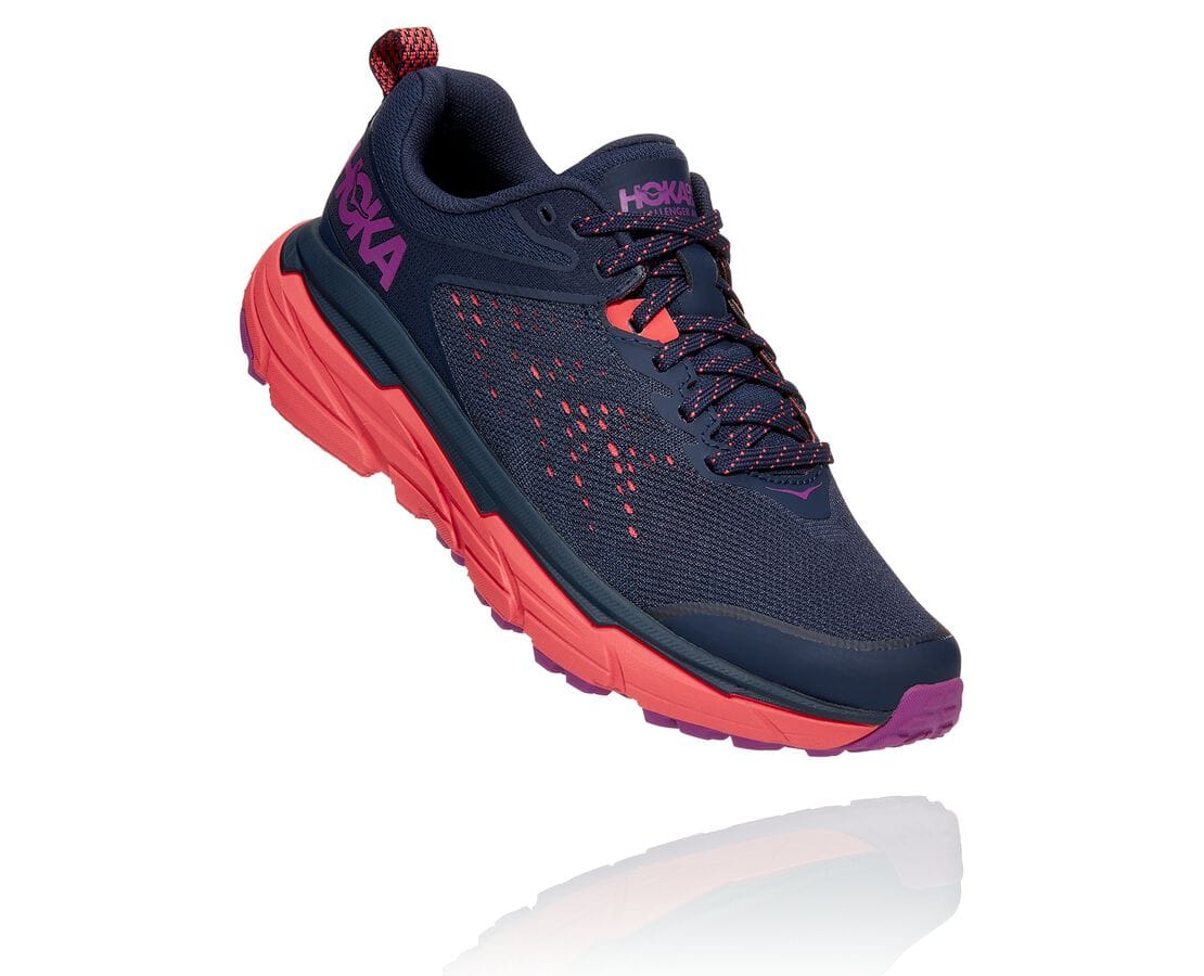 Hoka One One Challenger Atr 6 Philippines - Womens Trail Running Shoes - Black / Coral | UP1584920